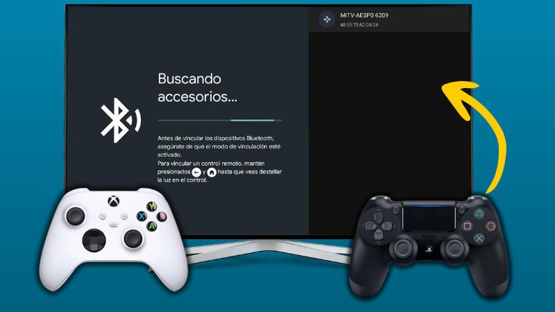 como conectar mando de ps4 en android tv